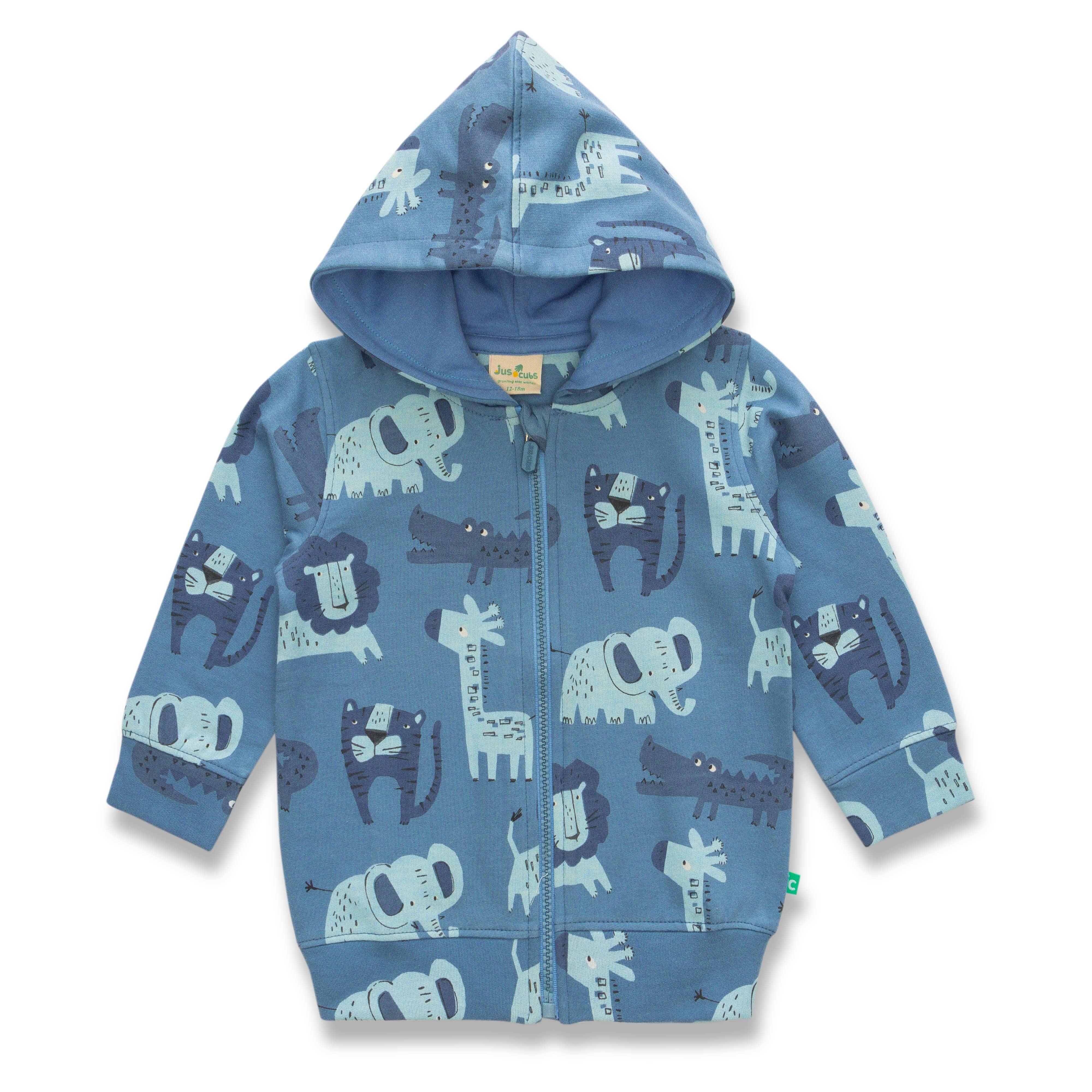 Boys All Over Printed Hooded Sweatshirt - Juscubs