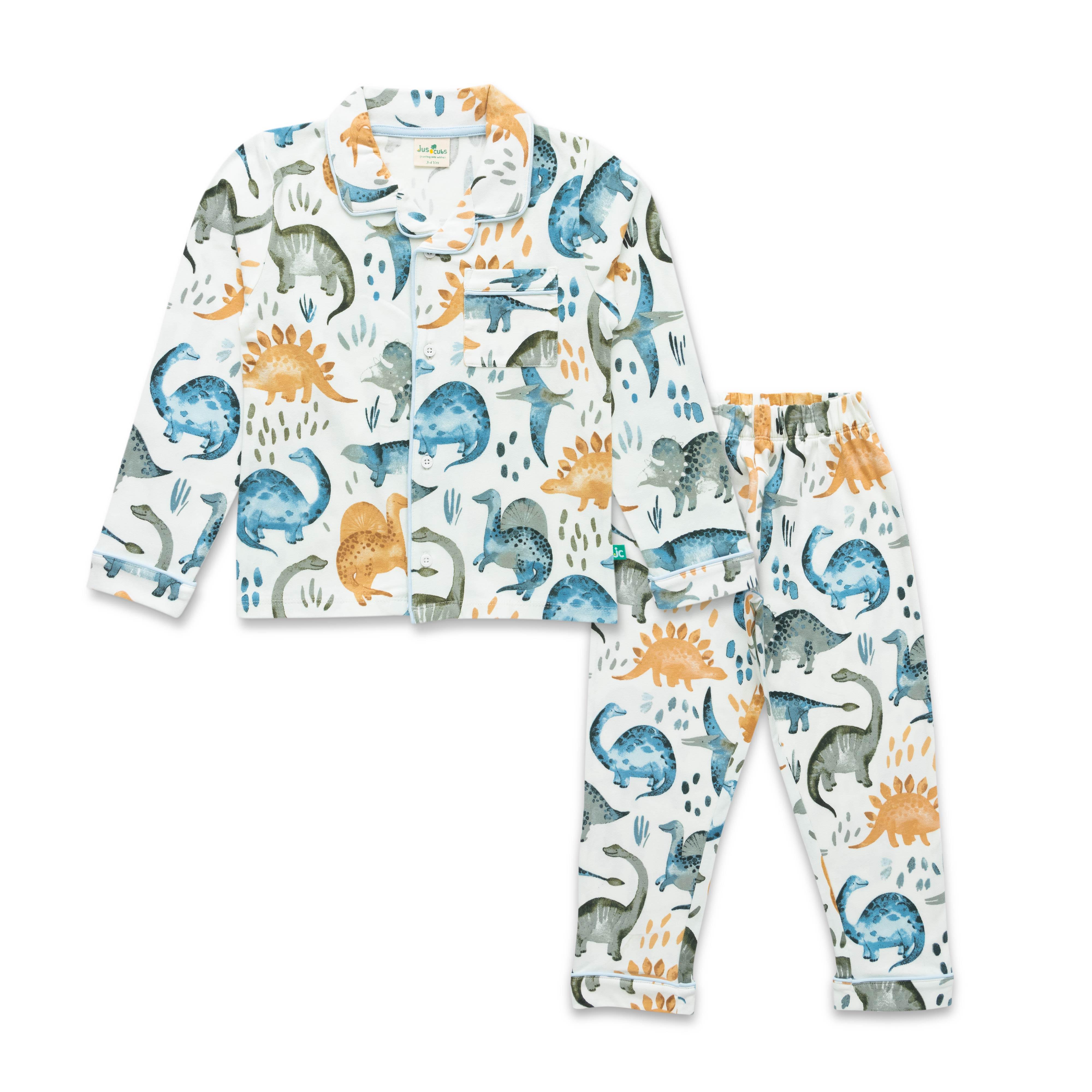 Boys Conversational Printed Pure Cotton Nightsuit Sets - Juscubs