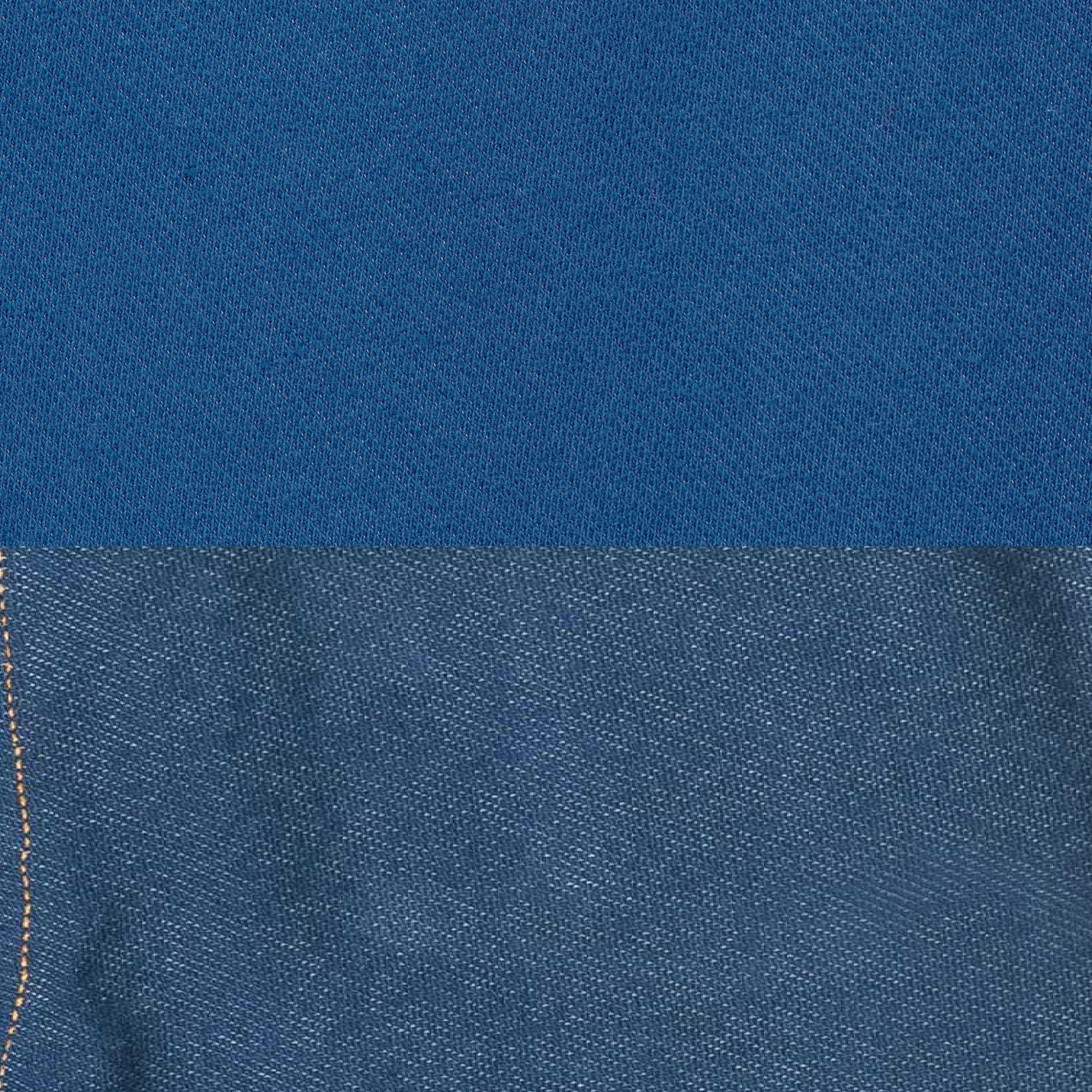 "Baby Girls' Cotton Blend Jeggings – Pack of 2 (Blue & Navy Blue Denim Look)"