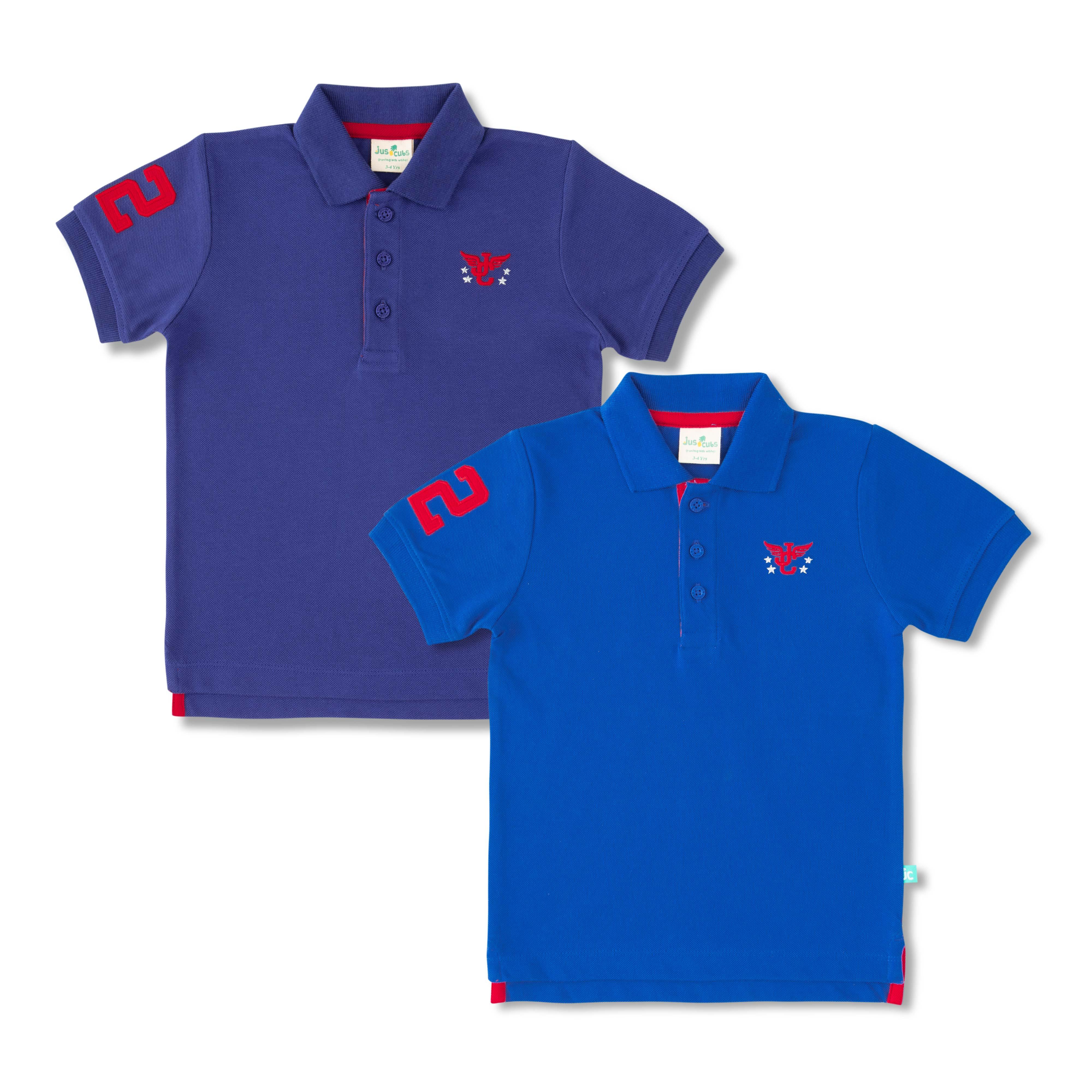 Baby Boys Solid Polo T Shirt Combo Pack - Juscubs