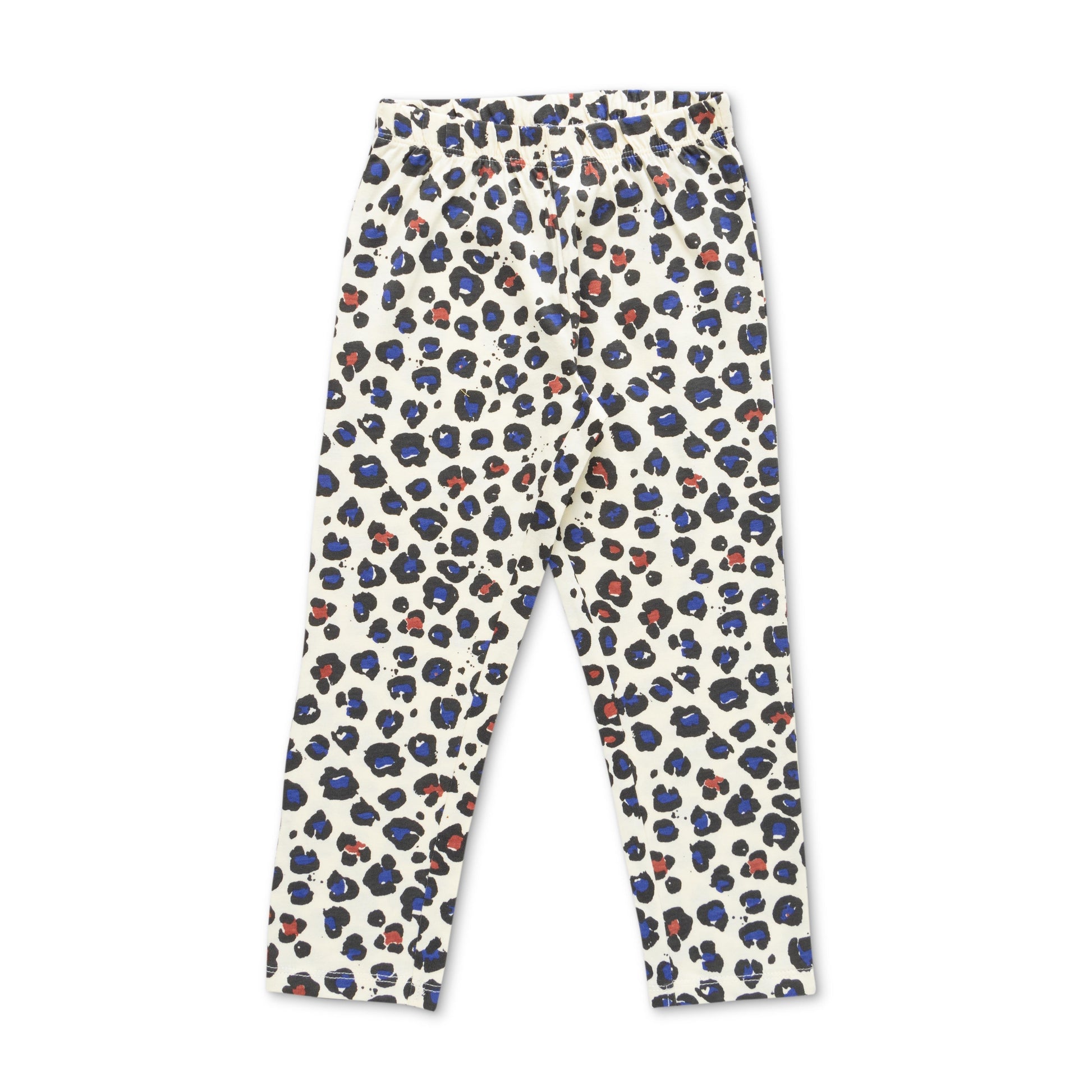 "Girls' Organic Cotton Leopard Print Pajama Set – Long Sleeve & Leggings"