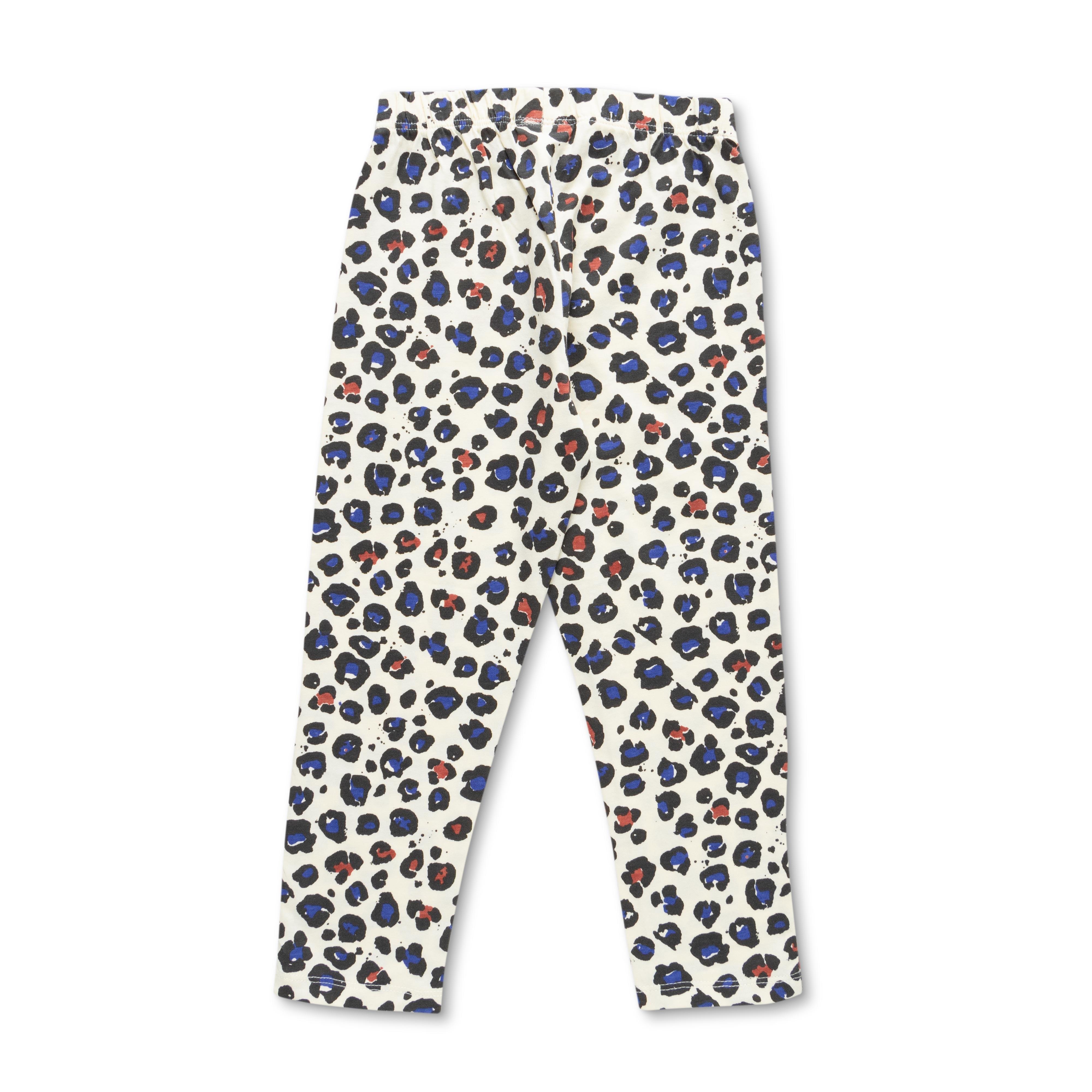 Girls Off White & Blue Printed Night suit - Juscubs