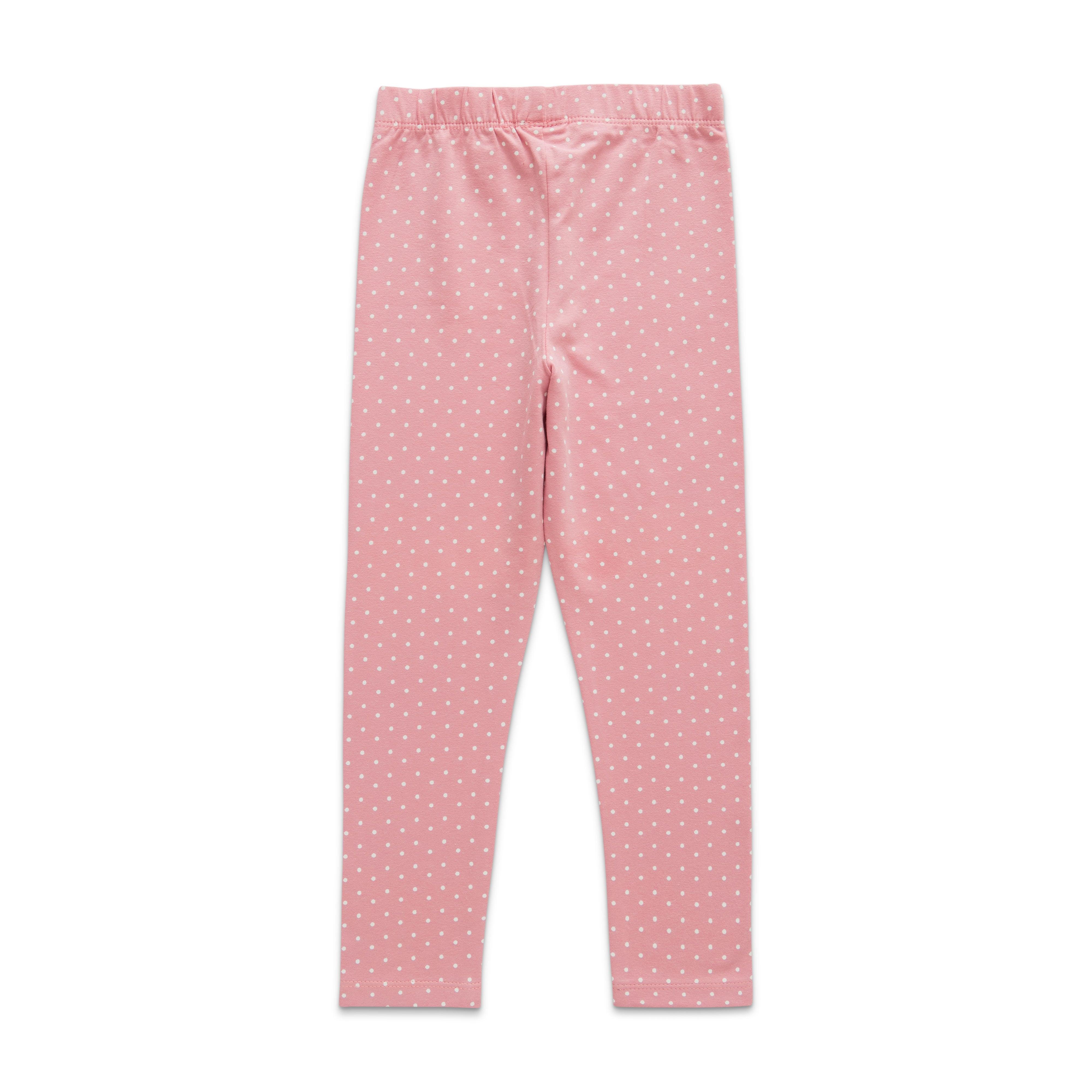 Girls Toddlers AOP Leggings - Pink - Juscubs