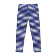 Girls Toddlers Checked Leggings Blue
