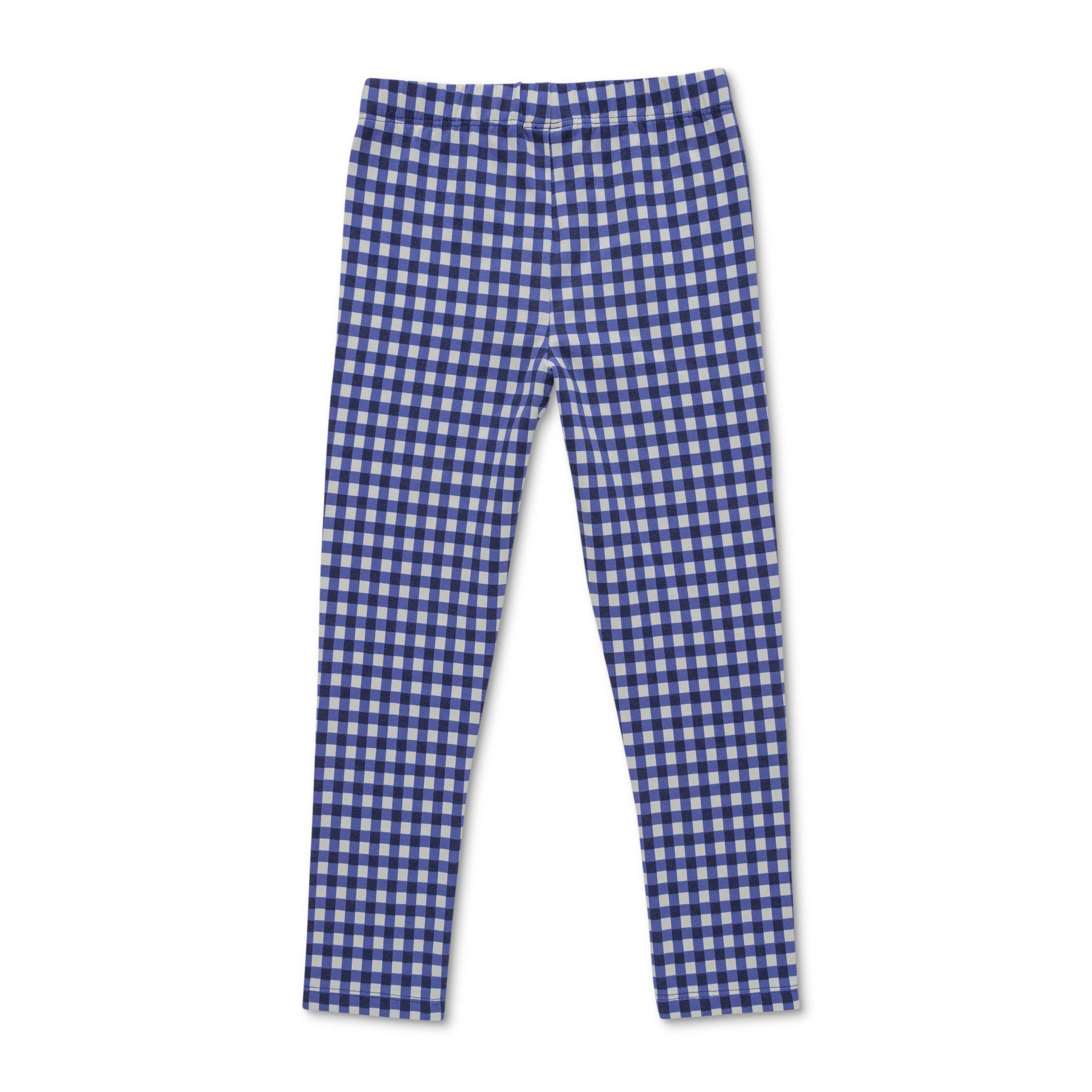 Girls Toddlers Checked Leggings Blue