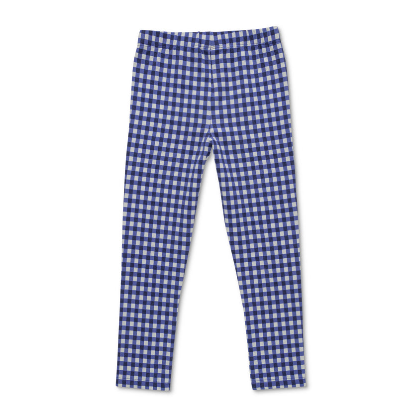 Girls Toddlers Checked Leggings Blue