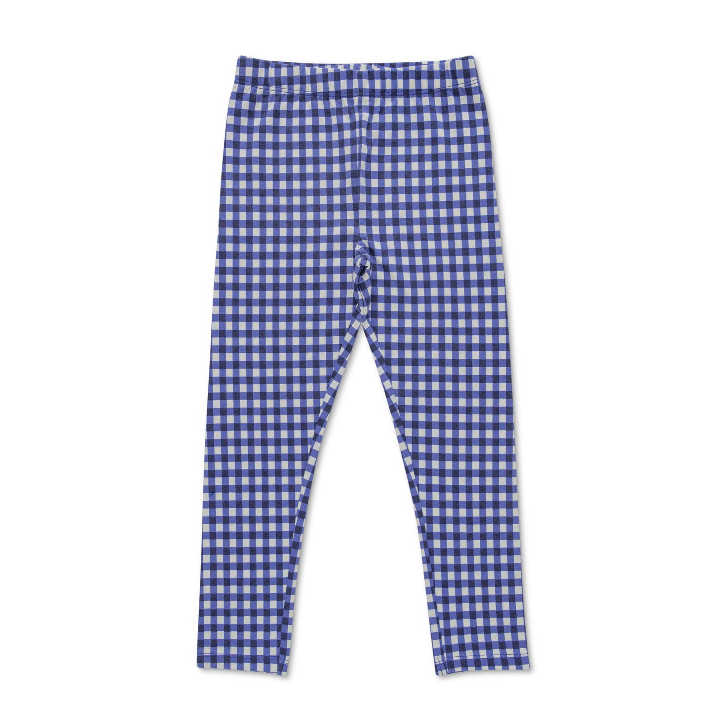 Girls Toddlers Checked Leggings Blue - Juscubs