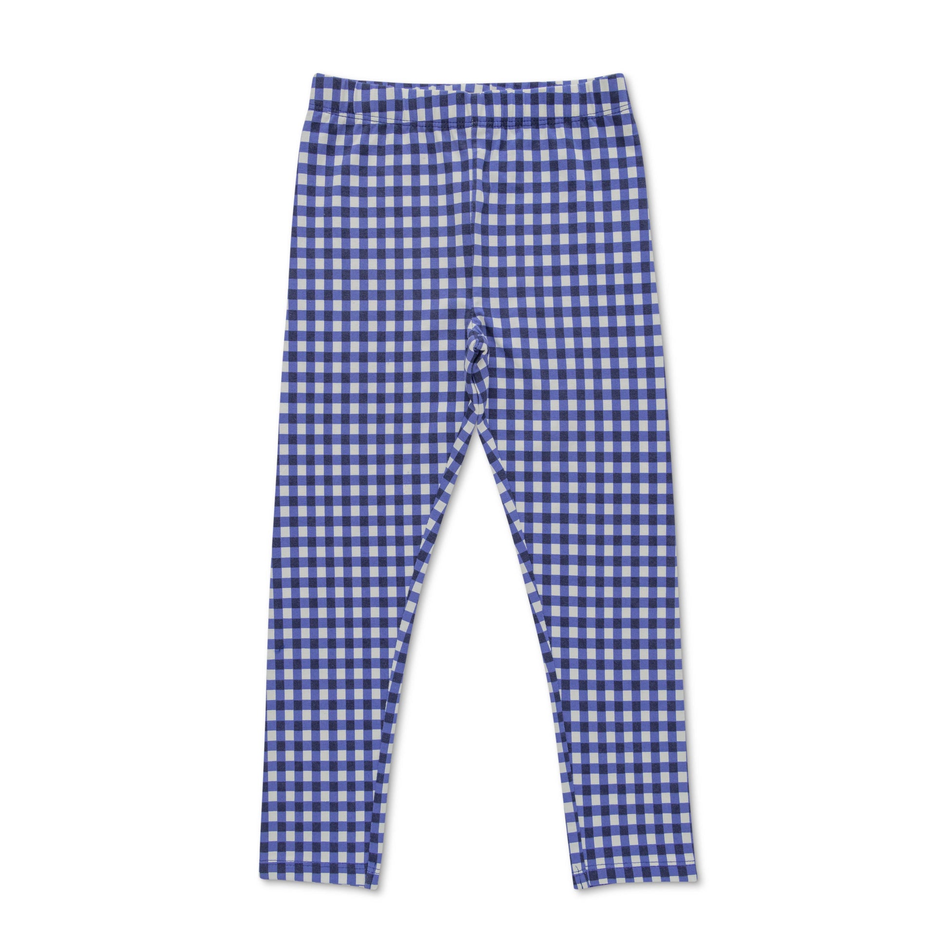 Girls Toddlers Checked Leggings Blue