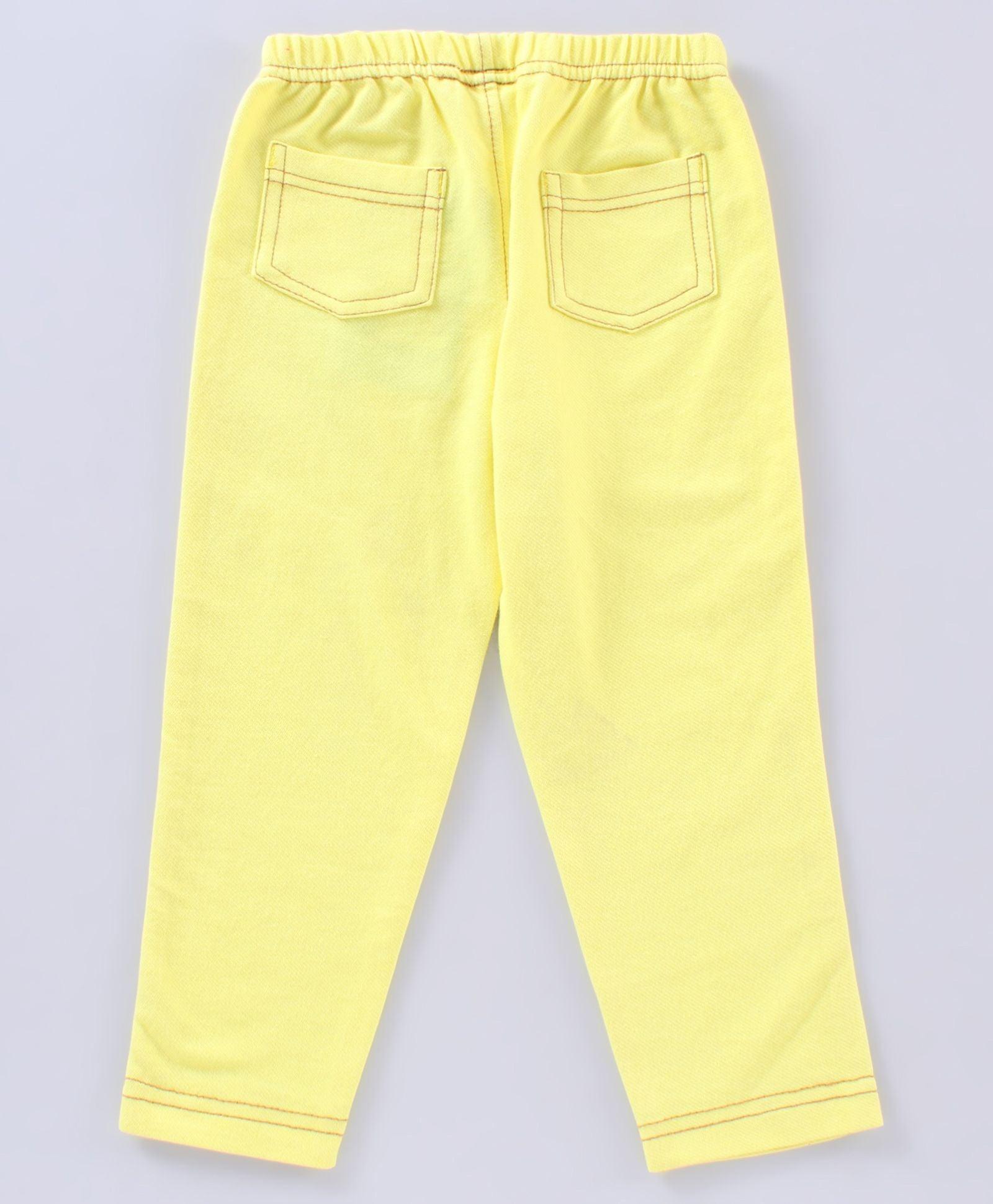 Girls Yellow Pack of 1 Jegging - Juscubs