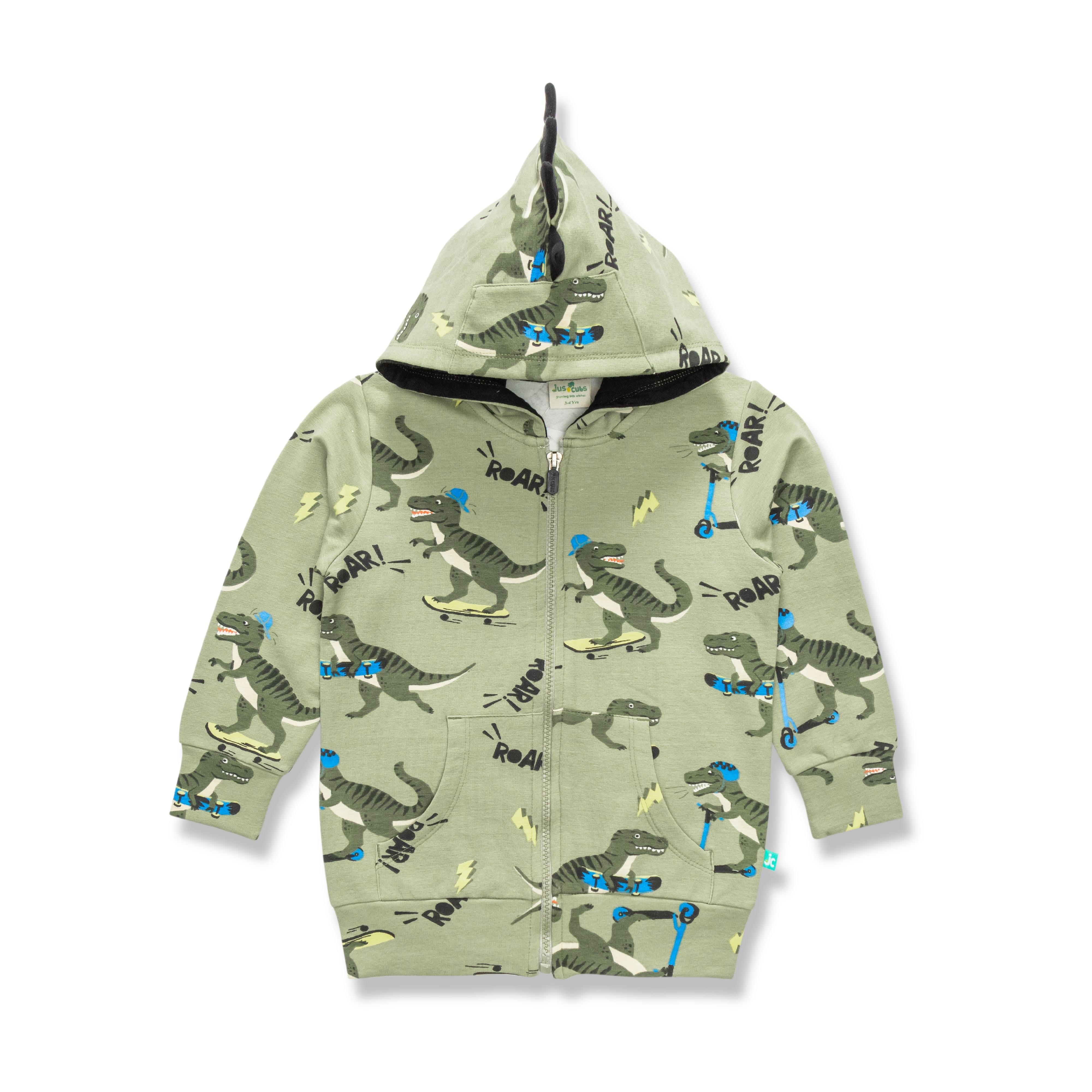 Young Boys All Over Printed Hooded Sweatshirt - Juscubs
