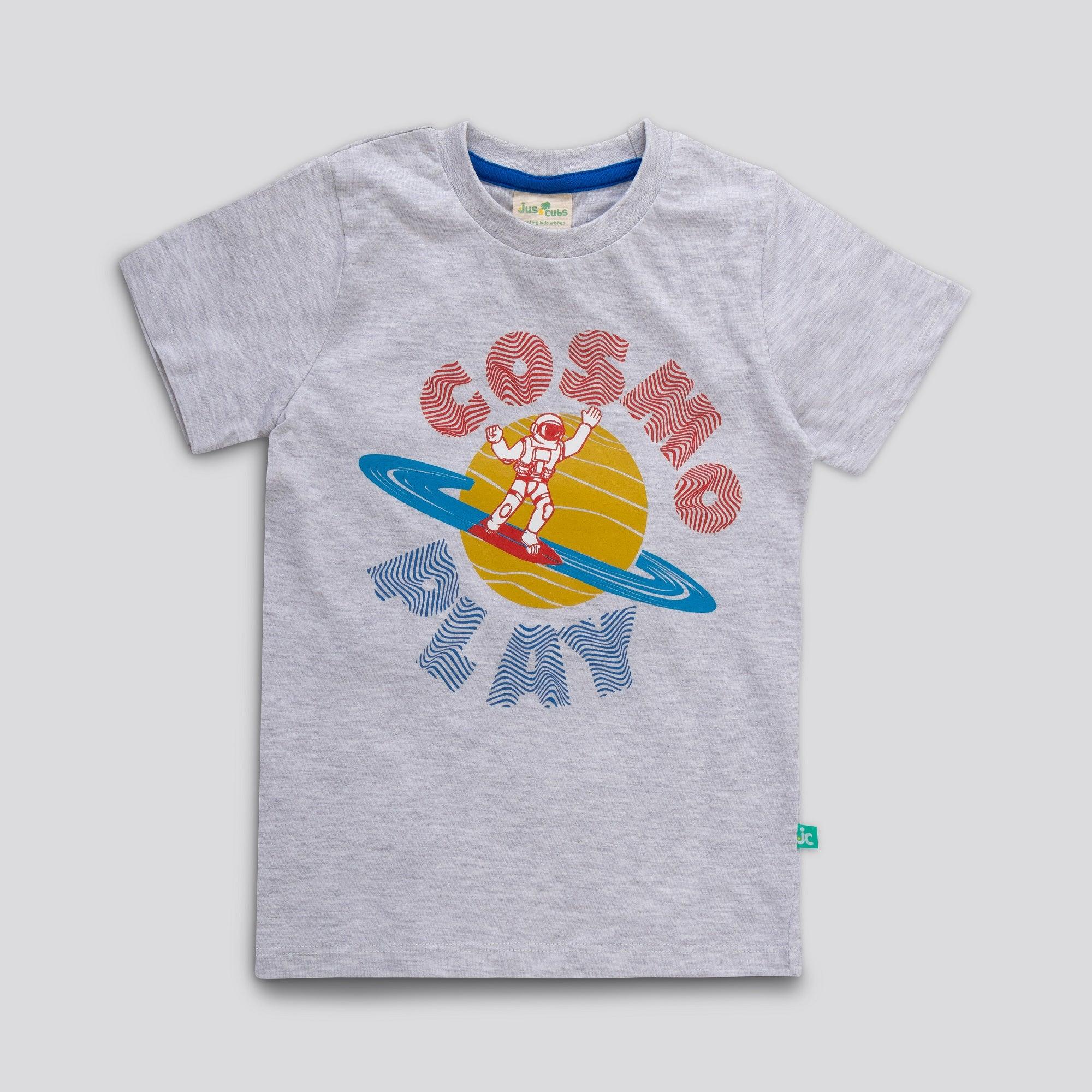 YOUNG BOYS COSMO PLAY GRAPHIC PRINTED T SHIRT - Juscubs