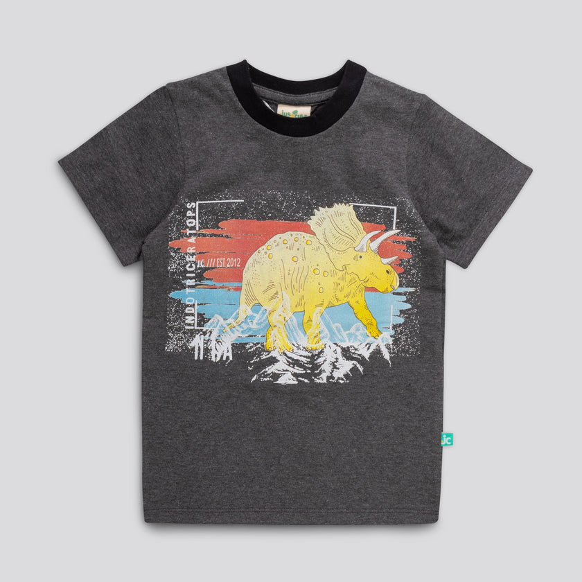 YOUNG BOYS RINO GRAPHIC PRINTED T SHIRT