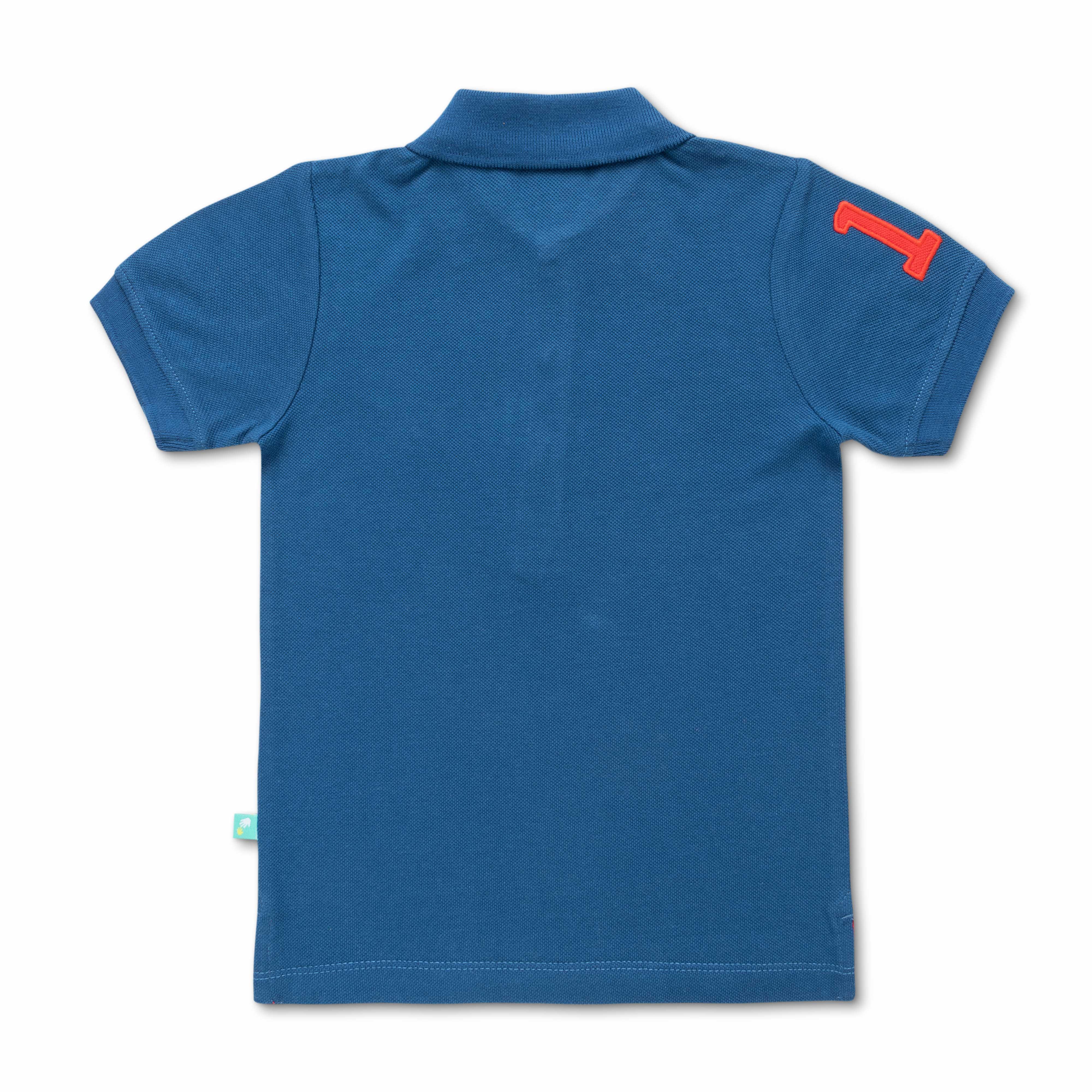 Young Boys Solid Polo T Shirt - Juscubs