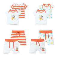 Boys AOP-Solid-Striped New Born Sets Pack Of 8