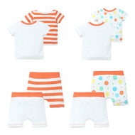 Boys AOP-Solid-Striped New Born Sets Pack Of 8