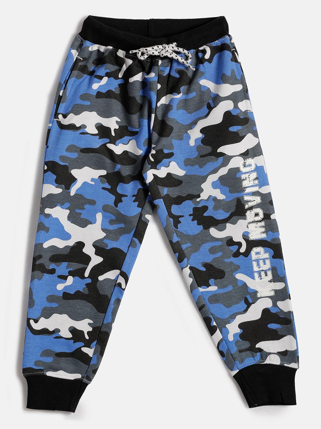 Boys Full Length Camouflage Printed Jogger Pant - Juscubs