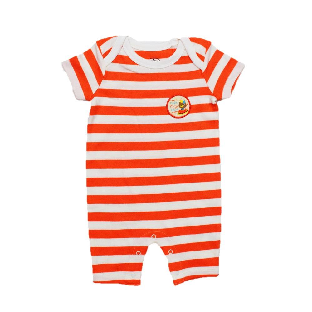 Boys Solid-Stripe Rompers Pack of 2 - Juscubs