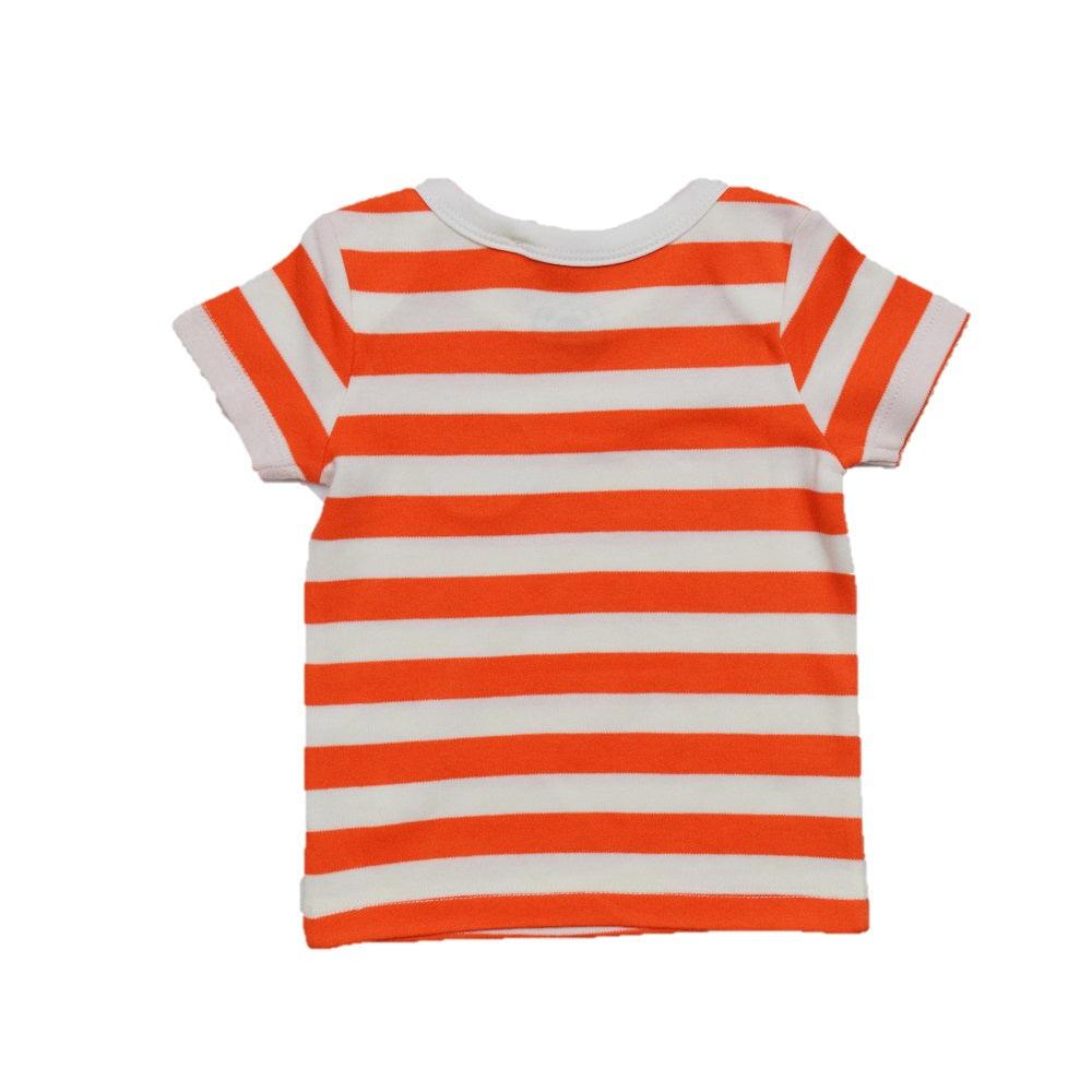 Boys Stripe-Solid-T-Shirt Pack of 2 - Juscubs