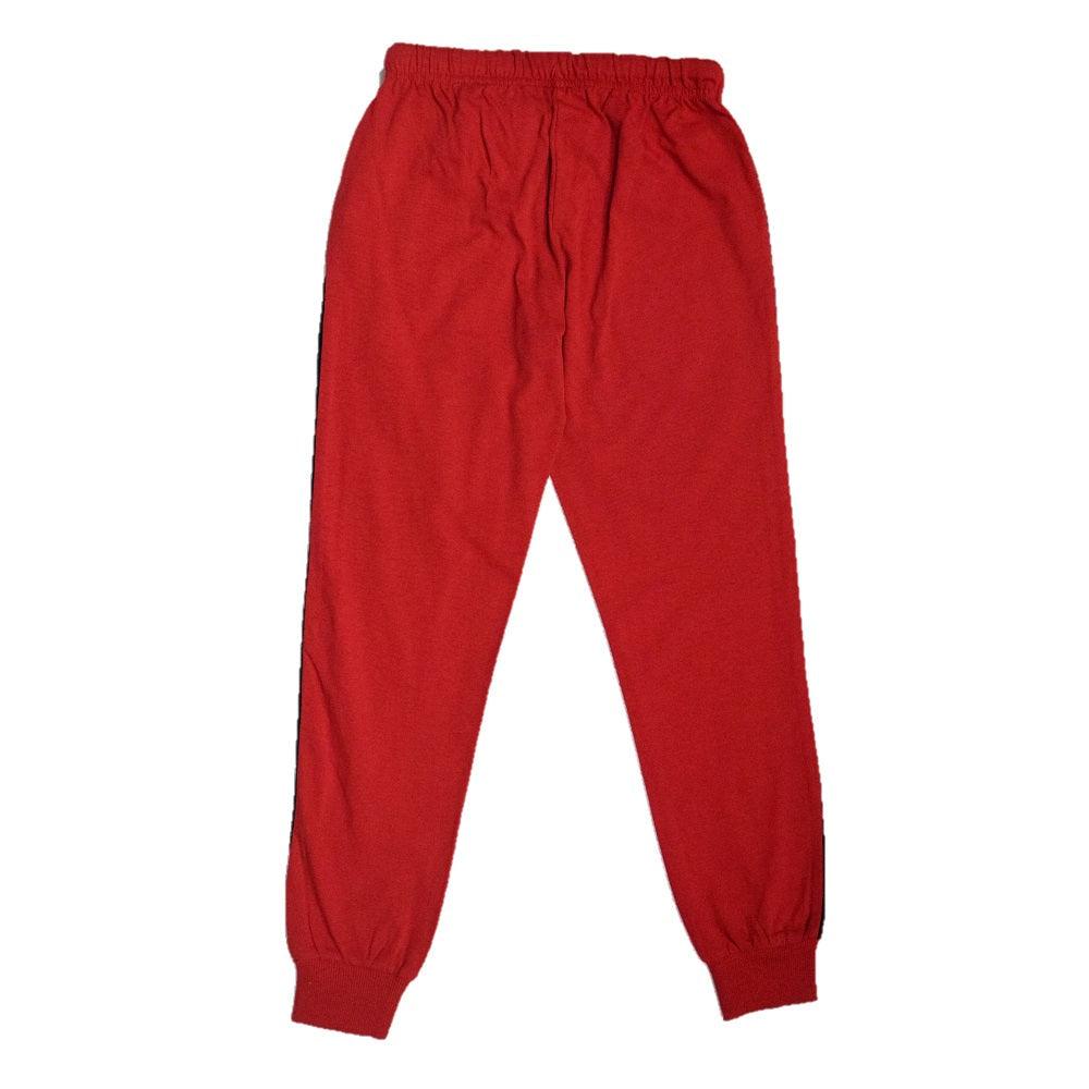 Girls Jogger Rose Embroidery Patch - Red - Juscubs