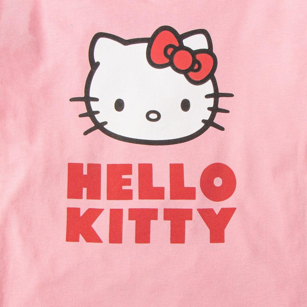 Hello Kitty Half Sleeve Printed Combo Tee - Pink & White - Juscubs