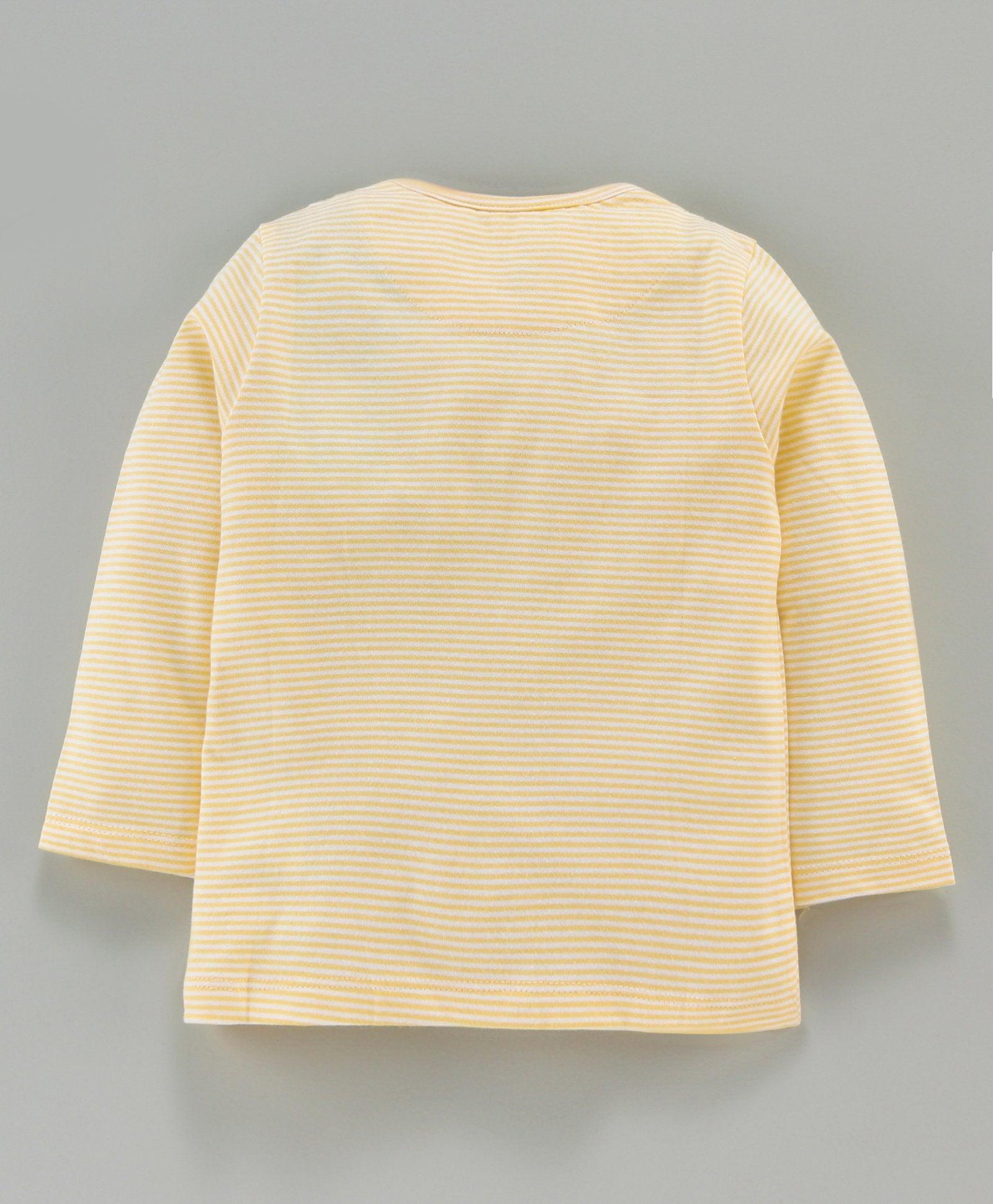 Striped Full Sleeves Tee - Juscubs